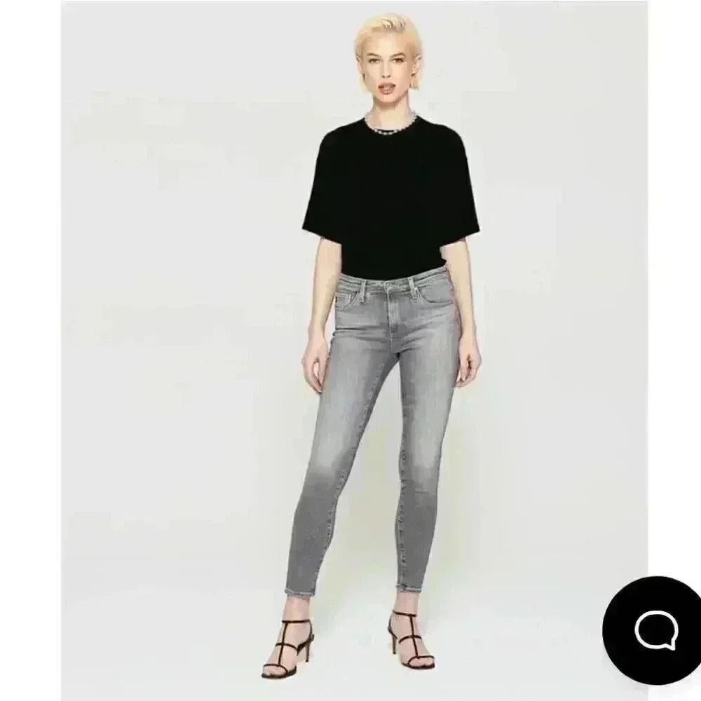 Adriano Goldschmied Gray Legging Ankle Skinny Jeans Size 26 - Picture 2 of 16